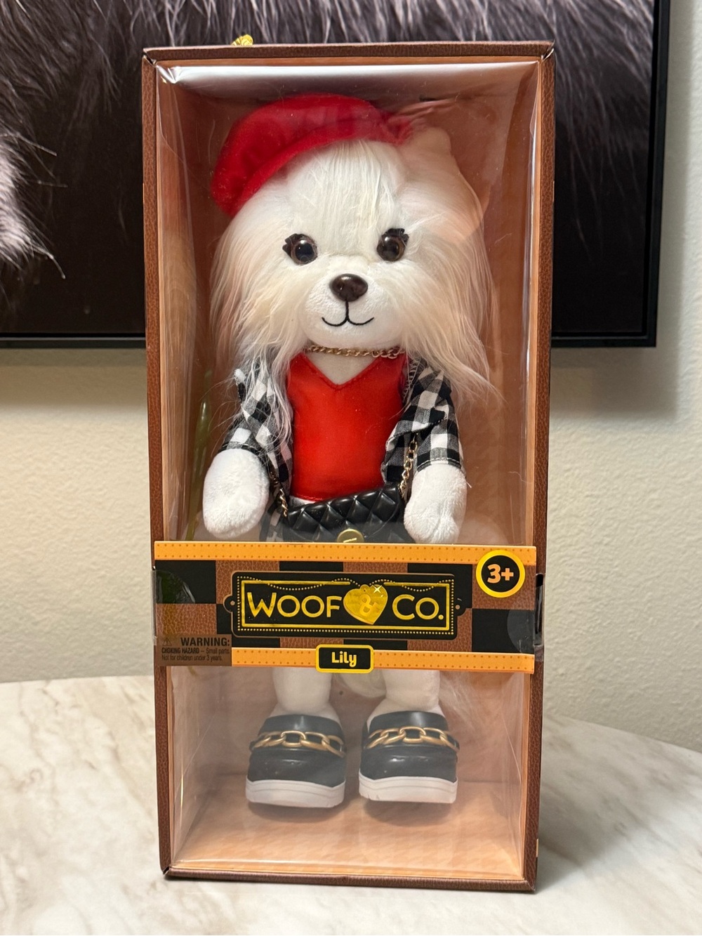 Woof & Co. Lily Poseable Shih Tzu Plush Dog w/ Outfit Hat Purse 3+ 2025